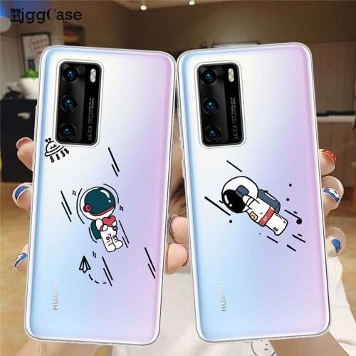 Planet Astronaut Soft TPU Back Silicone Phone Case For Huawei P10 P20 P30 P40 Lite Pro Clear Cover For Huawei P30 Pro Mate 10 20
