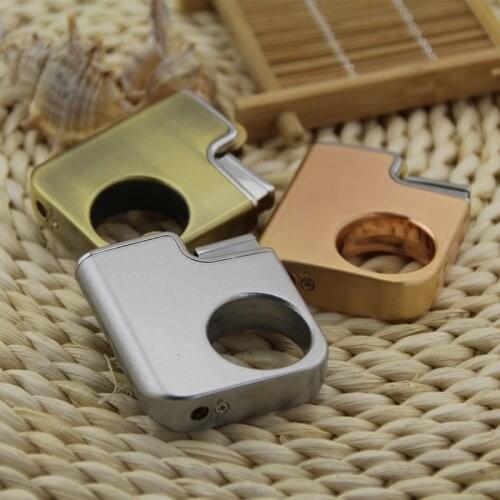 New Funny Personality Creative Grinding Wheel Open Flame Gas lighter Metal Fashion Light And Easy To Carry Cigar Lighter