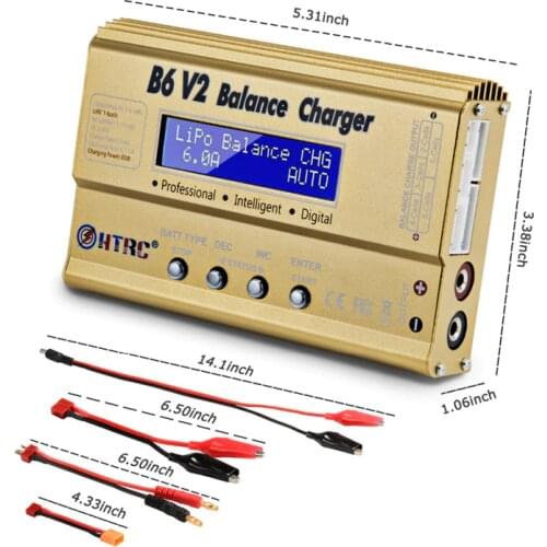 New High Precision B6v2 Charger Lip0 Model Aircraft Charger B6 Charger Intelligent Professional Balance Charger Tool