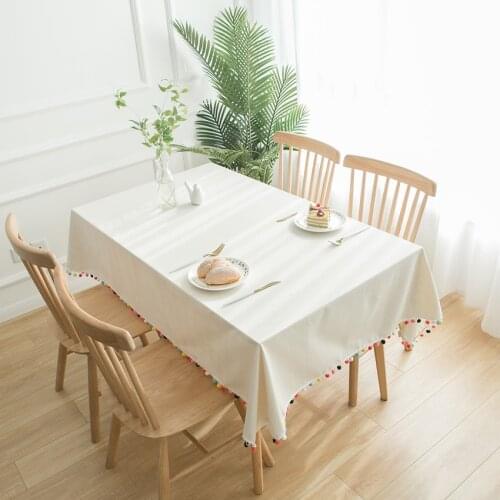 Solid Color Table Cloth Modern Linen Dustproof Background Cloth Tablecloth Cotton Home Decor Coffee Table Banquet Toalha De Mesa