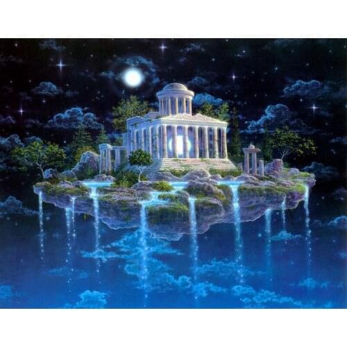 Fall Villa 5d Diy Cross Stitch Kits Landscape Picture By Numbers Embroidery Scenery Diamond Painting Mosaic Craft Handmade