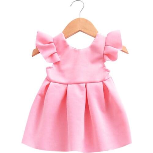 0-4Y Baby Girls Dress 2018 Summer Dress Party Evening Dresses Costume Bow Kids Clothes Infant Toddler Girl Children Clothing