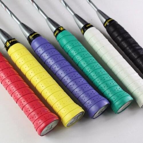 6pcs FANGCAN FCOG-09 Perforated Film Anti-slip Grip Super PU Sticky Racket Grip Badminton Tennis Overgrip Roll Packing
