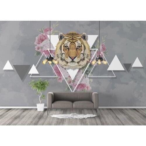 Custom photo 3d wallpaper American Tiger Rose living room background home decor 3d wall murals wallpaper for walls 3 d