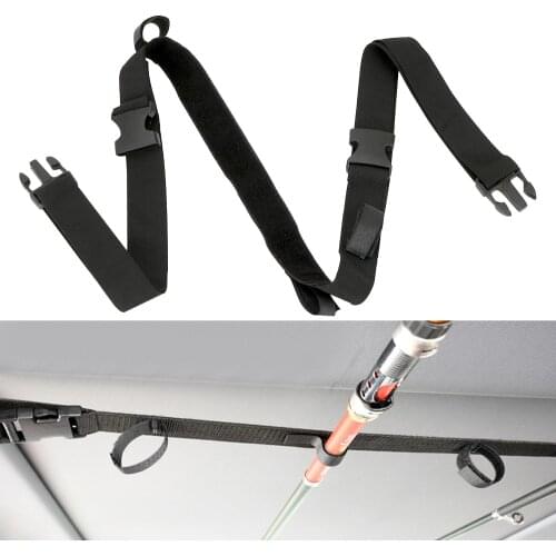 2.2m Strap Car Storage Belt Organizer Trunk Ceiling Mounting For Fishing Rod Carrier Holder Automobile Off Road 4x4 Accessories