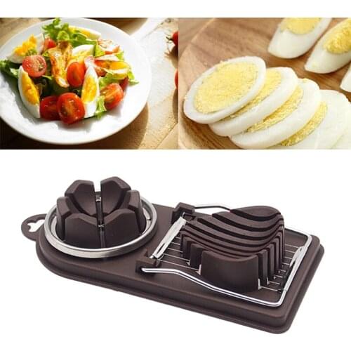 Stainless Steel Egg Cutter Egg Slicers Multifunctional Fruit Vegetable Cutting Kitchen Accessories Slicing Cooking Gadgets
