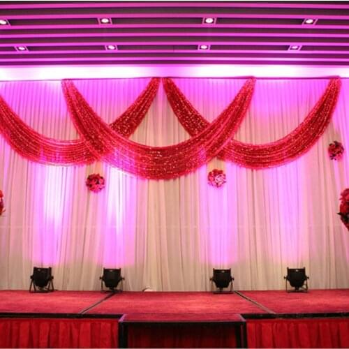Luxury Wedding Backdrop \Wedding Curtain 3M/10ft*6M/20ft party decoration wedding stage decor