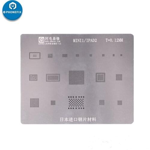 All-Purpose AMAO BGA Reballing Stencil Template for iPad2/3/4/5/6/Pro/mini1/2/3/4 CPU BGA Reballing Tin Planting Steel Net