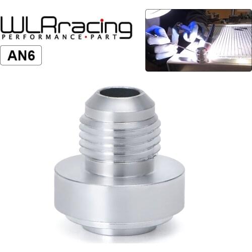 WLR RACING - Top Quality Aluminum AN6-AN Straight Male Weld Fitting Adapter Weld Bung Nitrous Hose Fitting WLR-SL617-7206