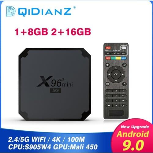 X96 Mini 5G Android 9.0 Smart TV box Amlogic S905W 4K double Wifi android smart tv vs x96mini5g h96 multimedia player box iptv