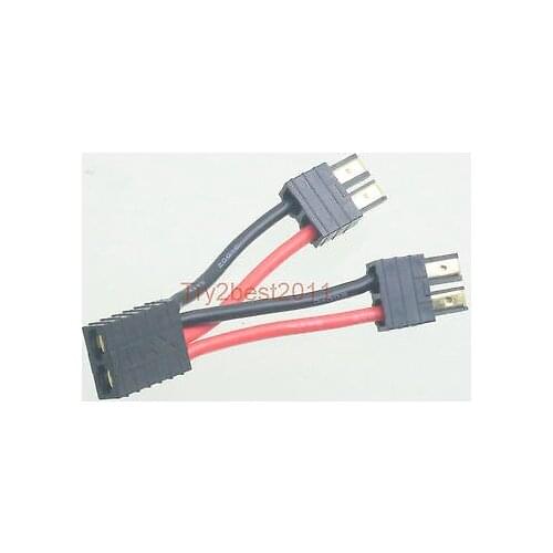 1X Traxxas parallel connector adapter Double Capacity for E Revo Lipo battery
