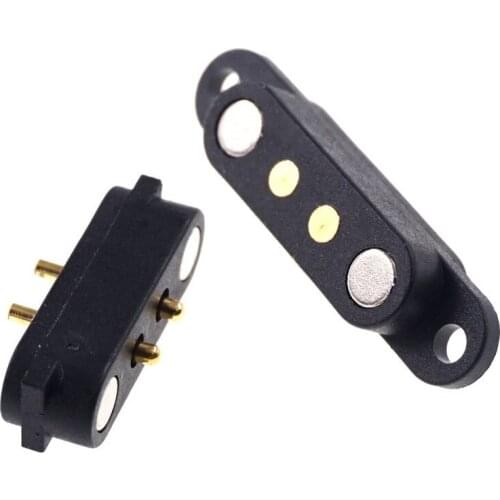 Pogo Pin 2-pin Male Female Female 2.80mm Pitch Power Charging Magnetic Male Female Socket
