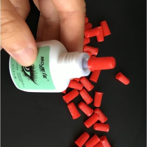 20pcs universal eyelash extension glue bottle needle eyelash glue dredge bottle mouth