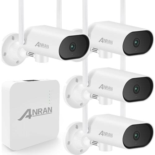 3MP Wireless Home Security Camera System Outdoor,4CH Wireless CCTV Surveillance Camera Systems WiFi NVR Kits