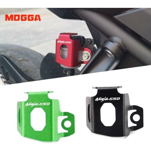 Motorcycle high quality CNC Accessories For Kawasaki Ninja650 Ninja 650 Rear Brake Fluid Reservoir Guard Cover Protector