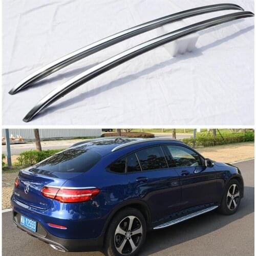 Aluminum Alloy Screw install Top Roof Rack Rail Luggage For Mercedes Benz GLC COUPE C253 GLC200 GLC260 GLC300 2016-2021