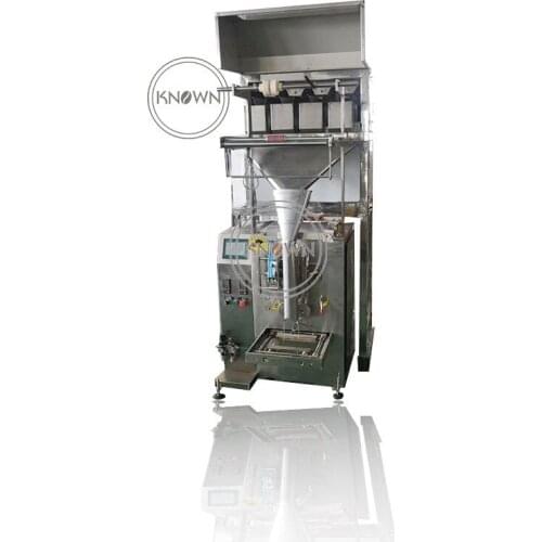 Automatic 4 head linear weigher back seal granule tea sugar packaging packing machine