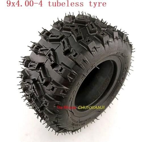 9X4.00-4 Golf Go Cart ATV Pocket Bike tubeless Tire 9x4.00-4 Turf Rider Tread Tubeless Lawnmower wheel tyre