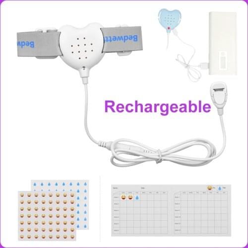 Bedwetting Alarm Enuresis Alarm Electronic Alarm Clock Child Alarm with Light Sound and Vibration for Babies Adults Elder