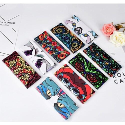 IMIXLOT New Design Triangle Foldable Glasses Case Cartoon Animal Eyeglasses Sunglasses Storage Box for Women Men