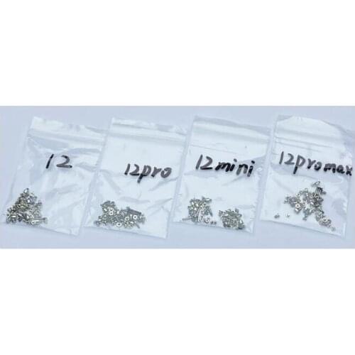 ZONBEMA 10sets/lot Complete Full Screw Set with Bottom Screws for iPhone 8 8 Plus X Replacement Part 20 sets