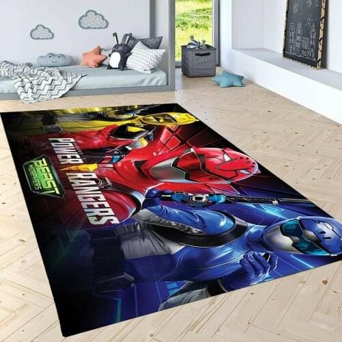 Power Rangers Patterned Carpet ,Non Slip Floor Carpet,Teens Carpet,Turkish Rug