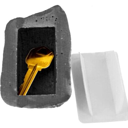 Creative Outdoor Spare Garden Key Box New Rock Hidden Hide In Stone Security Safe Storage Hiding Containers Stone Shape