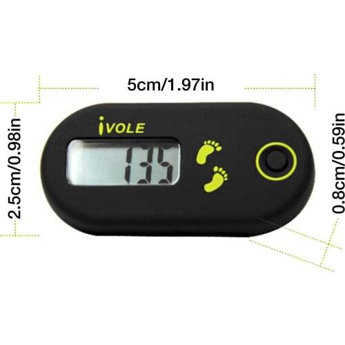 Mini Pedometer With Clip Portable Walking Pedometer Liquid Crystal Display Calorie Counter For Fitness Outdoor Sport Equipment