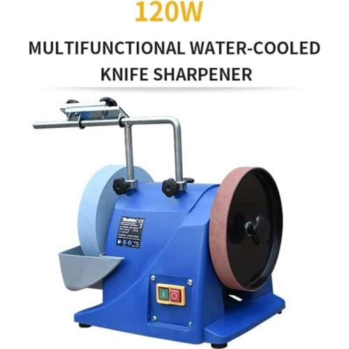 Multifunctional Water-Cooled Knife Sharpener Small Electric Knife Sharpener Low-Speed Water Grinder Polishing Machine