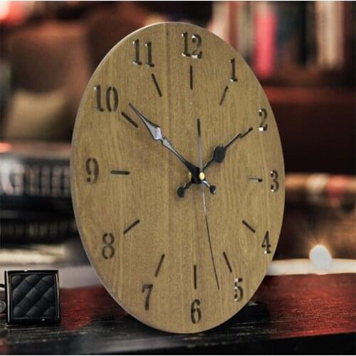 2020 new art wooden wall clock modern fashion design home decoration best gift for children in living room Environmental