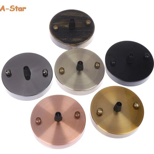 Hot New 1PCS Lamp Base Antique Vintage Ceiling Plate Metal Ceiling Holder Lamp Fitting Chandelier Base DIY Lighting Accessories