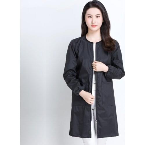 Hairdressing Long Sleeve Profession Overalls Barber Clothes Hot Dyed Hair Stylist Pet Grooming Shop Clothes Waterproof G0602