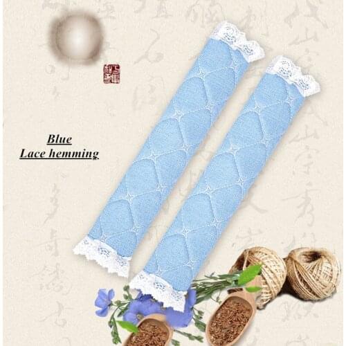 [Wholesale] 20Pairs 27cm Flax Car Seat Belt Cover Lace Hemming Shoulder Pads Lengthen 33 Cm Auto Interior Decoration Accessories