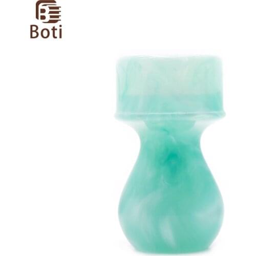 Boti Brush-Green Ice Flowers Resin Prefect Handle Handmade Shaving Brush Tools Mens Morning Cleaning Beard Kit
