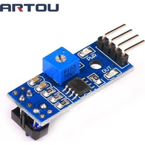 10PCS TCRT5000 Infrared Reflective IR Photoelectric Switch Barrier Line Track Sensor Module blue