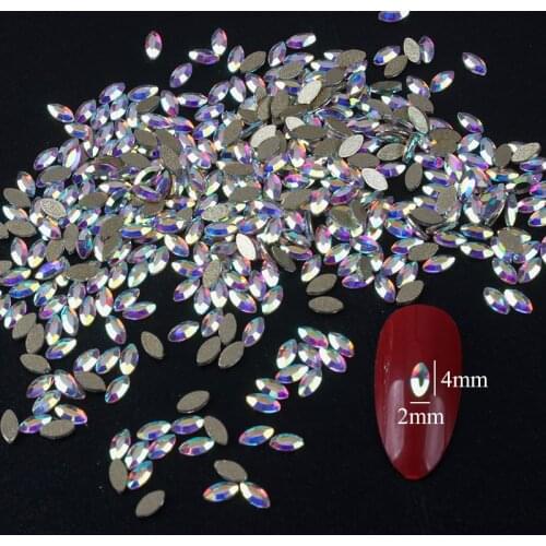 30Pcs Small Horse Eye Nail Art Crystals Rhinestones Decorations 3d Rainbow Diamond Jewelry Heart Charms Glitter Stones