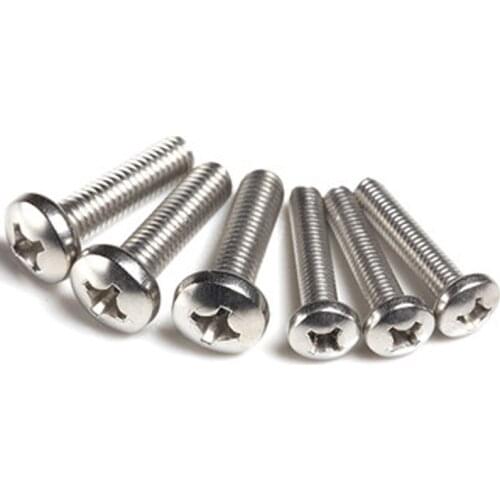 M0.8 Phillips Screw Pan head Small Screws Cross Machine Bolts 50PCS