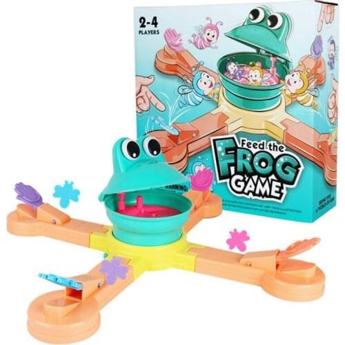Funny Feeding frogs to eat biscuits, childrens manual, educational toys, electric toys Family Party Game