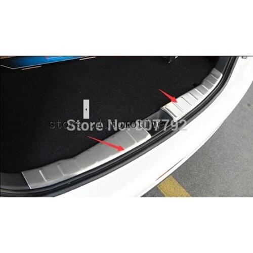 CAR REAR Stainless Steel inner Rear Bumper Protector Sill Trunk Tread Plate Trim Fit For Mitsubishi ASX ASX 2013 2014 2015