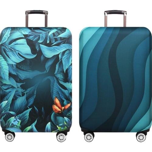 Green Ripple Brand Travel Thicken Elastic Deep Rain Forest Color Luggage Protective Cover, Apply To 18-32" Suitcase Cases xt910