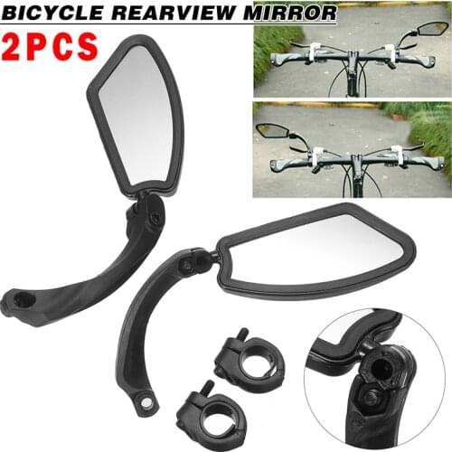 1 Pair Left & Right Rotate Mirrors E-bike MTB Bicycle Universal Rearview Mirror Adjustable Degree Bicycle Accessories
