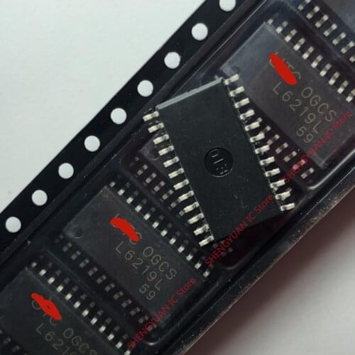 10pcs L6219L-S24-R L6219L SOP-24 L6219L-S24 L6219DUAL FULL-BRIDGE PWM MOTOR DRIVER 100% new imported original 100% quality