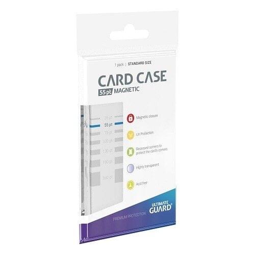 5 Pieces/Pack Ultimate Guard 55pt Magnetic Card Cases - Holds Regular Baseball, Football, Hockey Cards protector Card Sleeves