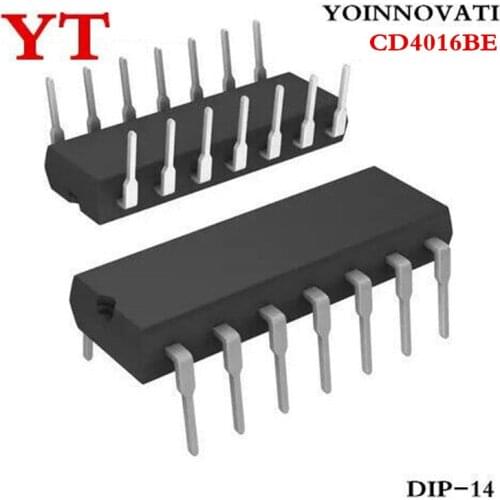 ! 50 pcs/lot CD4016BE CD4016 IC QUAD BILATERAL SWITCH 14-DIP
