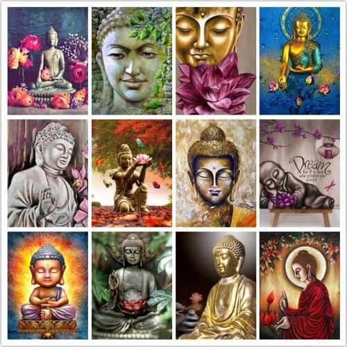 5d Diy Full Square/Round Diamond Painting Arrival Religion Buddha Handmade Gift Diamond Embroidery Mosaic Portrait Home Decor