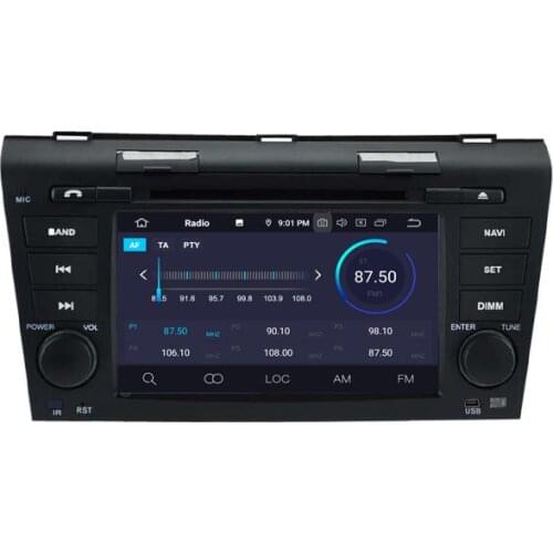 7" Android 10.0 OS Car DVD Multimedia Navigation GPS Radio System Player for Mazda 3 2004-2009 with 3-Zone Function Support