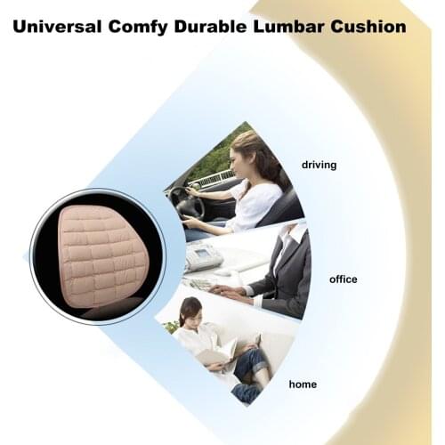 Car Goods Lumbar Support for Car Seat Driver Universal Comfy Durable Winter Warm Lumbar Cushion