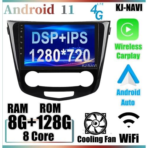 10.1" Android 11.0 For Nissan X-Trail xtrail X Trail 3 T32 2013 - 2017 Qashqai 2 J11 Car Player GPS Navigation Multimedia Video