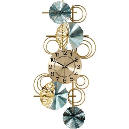Large Wall Clock Modern Design Nordic Hanging Art Silent Metal Retro Creative Luxury Watch Instagram Home Wall Decoration EE50