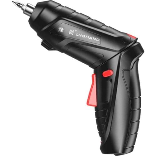 USB Charging Household Electric Screwdriver 1800mAh Black Lithium Battery Ergonomic Design 250r/min Screwdriver